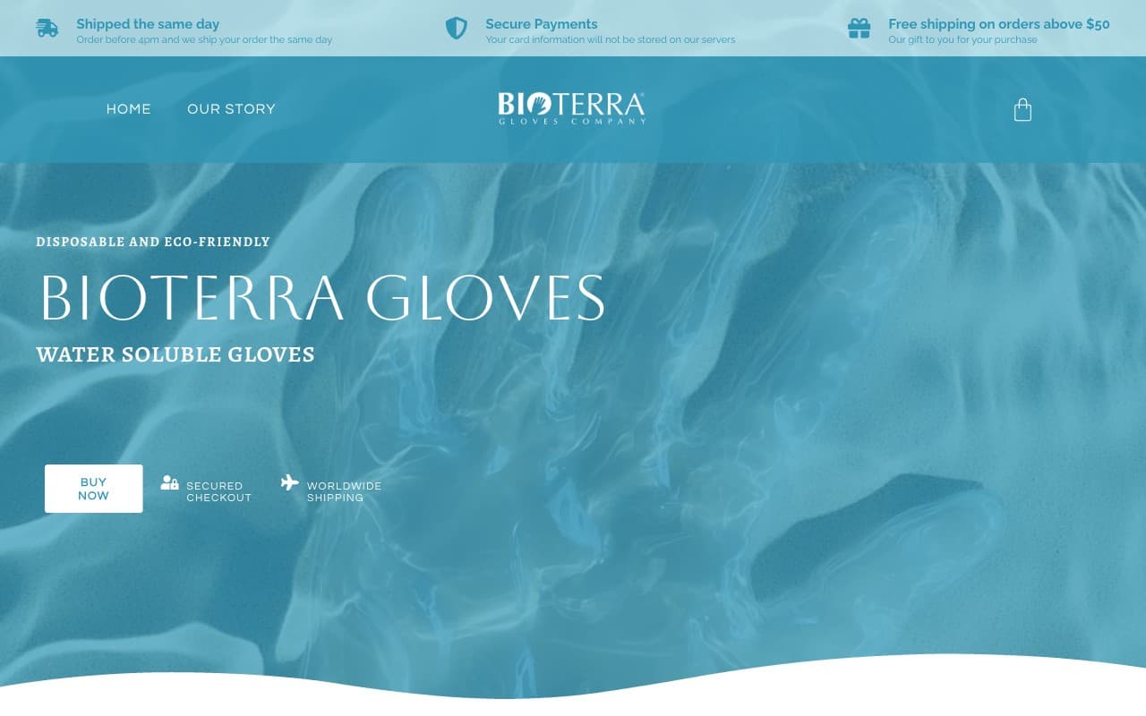 BioTerra Gloves — E-Commerce